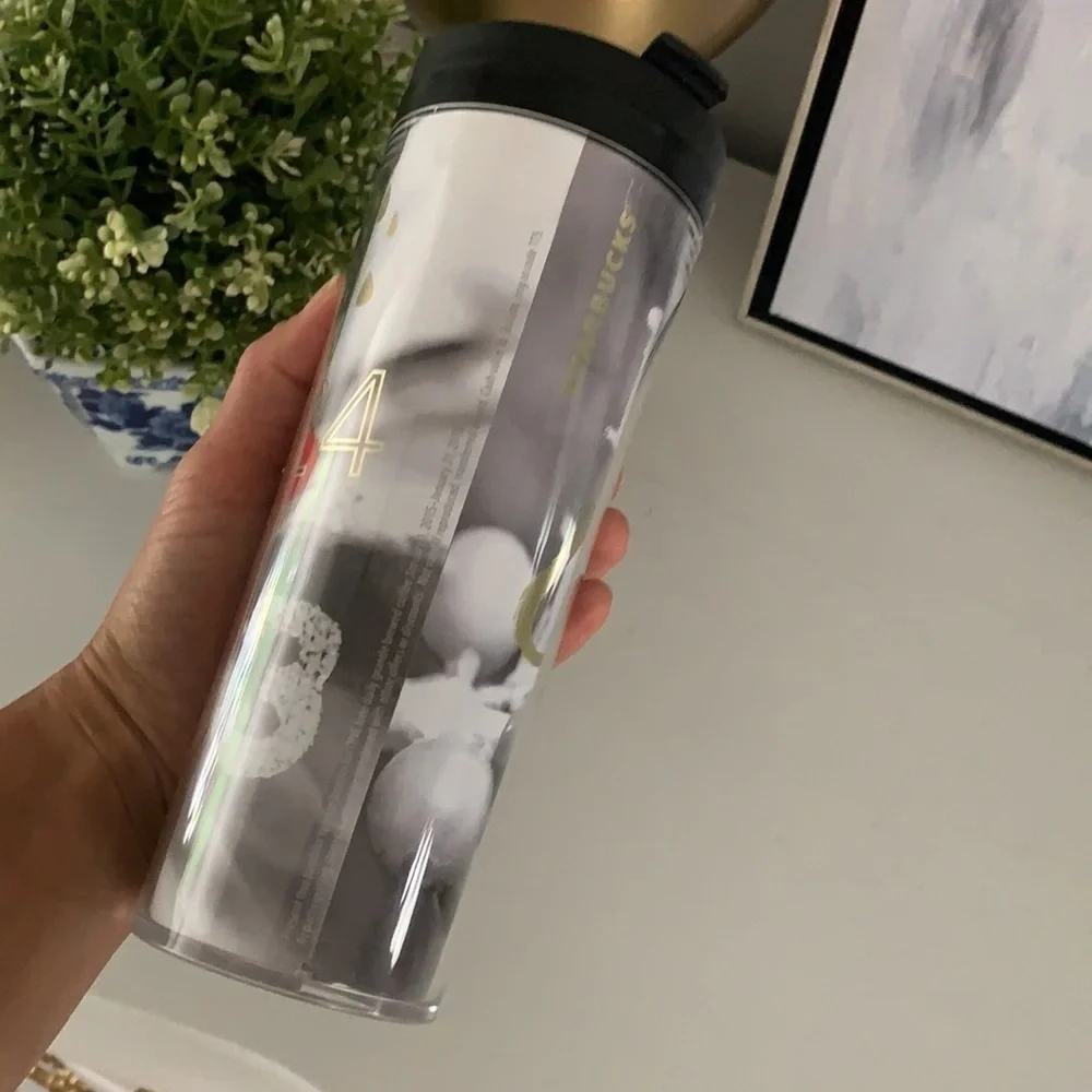 Starbucks tumbler cup to go plastic Christmas‎